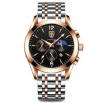 ساعة بيرتاسي بتصميم ثنائي اللون – كرونوغراف أنيق للمظهر العصري